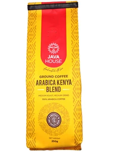 Java House Café Arábica Kenia Mezcla Tostado Medio Molienda Mediana 250 g Tostado a Mano - Imagen 1 de 7