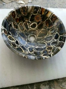 18" Agate Washbasin/Sink Handmade Natural Stones Work Decor - Picture 1 of 2