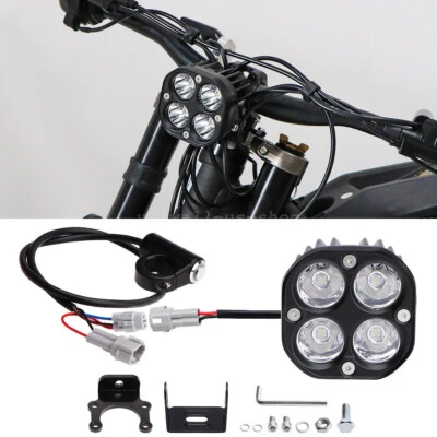 URLWALL Black Headlight Kit With Switch 60W Plug N Play For Surron Light Bee X - Image 1 of 4