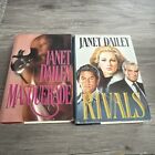 Lot de 2 livres à couverture rigide Mascarade par Janet Daily & Rivals romance