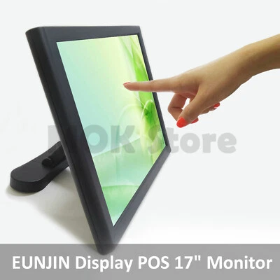 EUNJIN Display POS 17" LCD Touch Screen Monitor ED170 VGA HDMI / Win XP Vista 7_ - Image 1 of 4