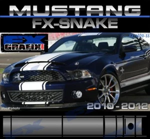 2011 Ford Mustang Snake Factory Style Super Stripes 18" w/ Pin Quality Stripe   - Bild 1 von 7