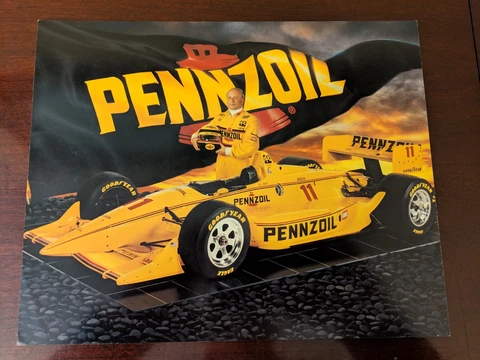 1994 Pennzoil Oil Z7 Reynard Special Teo Fabi Indy auto racing postcard handout Cover