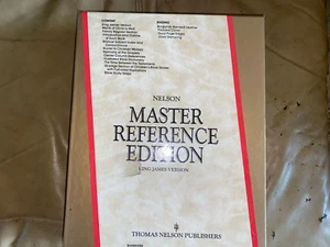 NEW-Bible, Nelson Master Reference Edition, King James Version. 154BG Burgundy - Picture 1 of 4