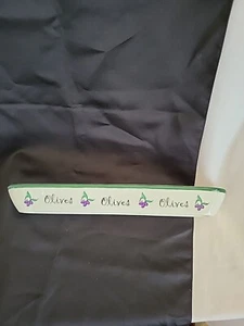Olive Tray Bella Casa Ganz Made In Taiwan Italian Inspired 16" X 2 1/2" - Picture 1 of 7
