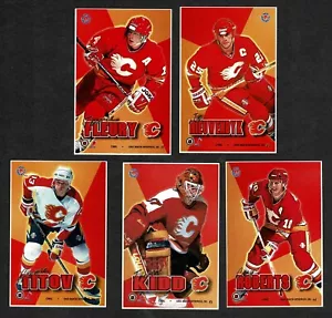 1995-96 Pro Magnets Calgary Flames Proofs Set de cinco, Fleury, Nieuwendyk, Kidd - Imagen 1 de 2