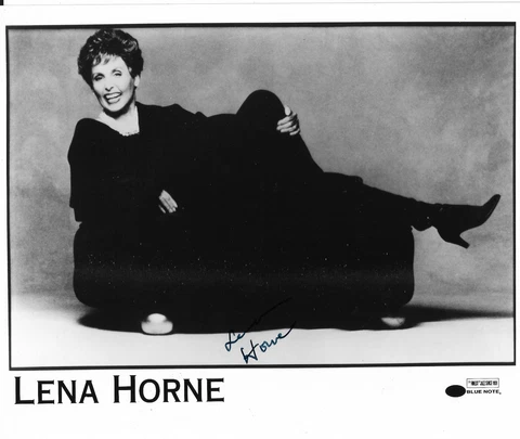 Lena Horne 'MUSIC JAZZ' 'Stormy Weather' Genuine Signed Autograph 10x8  COA34938 Cover