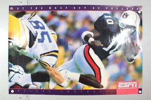 ESPN College Football Poster 1990  Get the Most Out Of College- Original - Picture 1 of 7