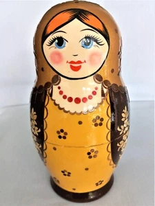 Unique Russian Wooden Nesting Dolls Matryoshka 7.5" 8 pcs handmade. - Picture 1 of 4