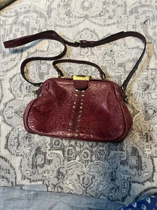 patricia nash gracchi embossed leather crossbody purse - Picture 1 of 12