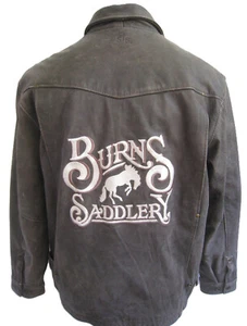 CHAQUETA DE CUERO MARRÓN ENVEJECIDO BORDADO STS RANCHWEAR THE RIFLEMAN PARA HOMBRE L - Imagen 1 de 17
