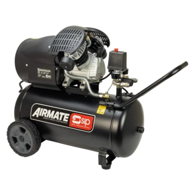 Air Compressor 50L V-Twin Direct Drive Portable 3hp 2.2kW SIP 05325 - Image 1 of 4