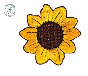 Aufbügler Sonnenblume Sommer Freude Glücksbringer Geschenkidee Patch Flicken - Bild 1 von 1