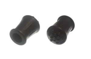 12 X Walking Stick Crutch Frame Ferrules Black Rubber 1/2 Inch 12mm Id | Onestop - Picture 1 of 1