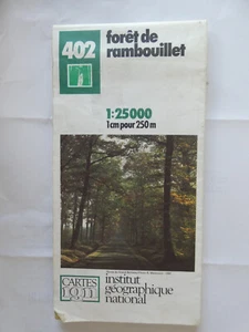 carte IGN verte 401 1 / 25 000 foret de fontainebleau edtion 8 1985 * - Imagen 1 de 1