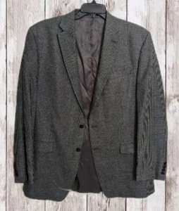 Mens Lauren Ralph Lauren Silk/Wool Blend Plaid Sports Coat Blazer Size 44L - Picture 1 of 5