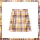 Dziewczęca spódnica JK Wysoka talia Plisowana spódnica w kratę Studenci Lato Krótka Spódnica mini 1