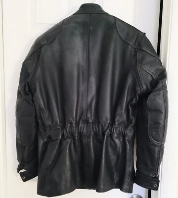 Vintage Classic Hein Gericke Leather Motorcycle Jacket Black Late 80's Size 40 - Image 1 of 4