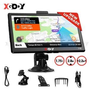 XGODY 7'' GPS Navi Navigation für Auto LKW PKW Navigationsgerät 8GB EU Karte POI - Bild 1 von 13