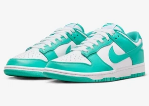 Para hombre Nike Dunk Low Clear Jade Talla 10.5 DV0833-101 Verde Azul Totalmente Nuevo - Imagen 1 de 8