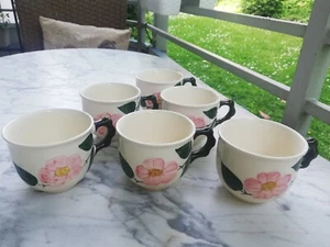 Villeroy & Boch Wildrose 6 x Kaffeetasse brauner Stempel - Bild 1 von 4