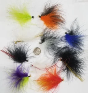 Erie Dearie Marabou Jigs 1/64 Oz Gamefish Killer Crappie Panfish Bluegill Lure - Picture 1 of 24
