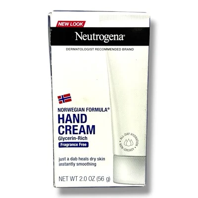Crema de manos Neutrogena Norwegian Formula rica en glicerina sin fragancia 2,0 oz./56 g Foto 1 de 2