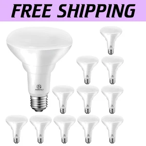 Energy Efficient Dimmable BR30 LED Bulbs - 105W Equivalent, UL Listed, 12 Pack - Picture 1 of 9