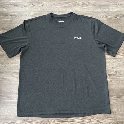 FILA Performance Crew Neck T Shirt Gray Mens XLarge - Image 1 of 4