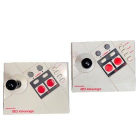 TWO x2 Nintendo NES Advantage Joystick Controller Tested & Working!