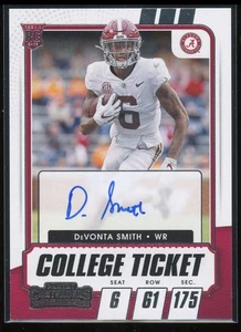 DeVonta Smith 2021 Panini Contenders Draft RC Auto #107 Rookie Autograph - Picture 1 of 2