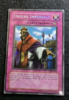 Yugioh! Ordine Imperiale SDF-I104 Rara Segreta Servitore Del Faraone Carta Ita - Immagine 1 di 4