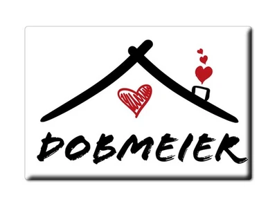 ENJOYMAGNETS Dobmeier Kühlschrankmagnet Familie Name Nachname Love Geburtstag Grad Gift