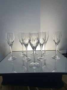 8 - Mikasa Crystal  ILLUSION Wine Glass 8 1/4”  Beautiful  - Picture 1 of 4