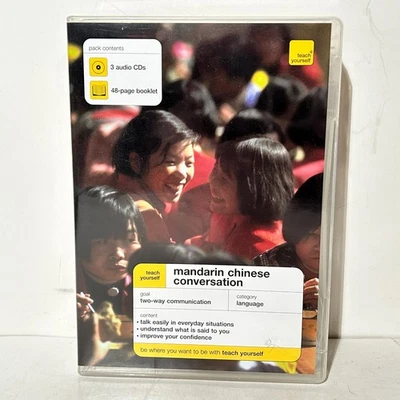 Teach Yourself Mandarin Chinese Conversation 3 CD-ROM + Guide *BUY 2 GET 2 FREE* - Image 1 of 4