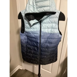 LOLE Women’s blue 90% Duck Down Hooded Puffer Vest Size large - Picture 1 of 1
