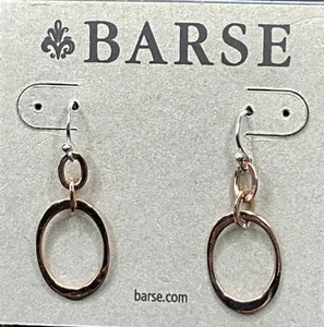 Barse Hammered Loop Earrings- Copper- NWT - Picture 1 of 6