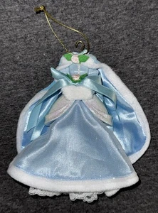 Vintage Disney Princess Cape Cinderella Dress Gown Hanger Christmas Ornament TQ1 - Picture 1 of 4