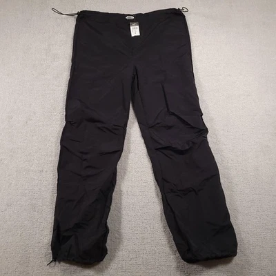 Rue21 Pants Mens Medium Black Nylon Ripstop Drawstring Hem Outdoors Lightweight - Image 1 of 4