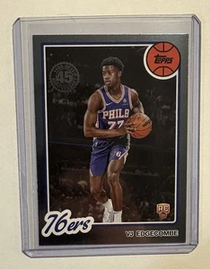 2025-26 Topps VJ Edgecomb - 45th Anniversary Silver Foil Rookie RC - Picture 1 of 2