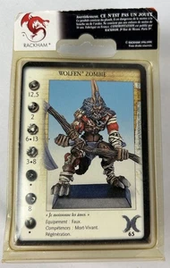 SEALED Rackham Confrontation Wolfen Zombie 2 Metal Miniature With Card 1999 - Picture 1 of 2