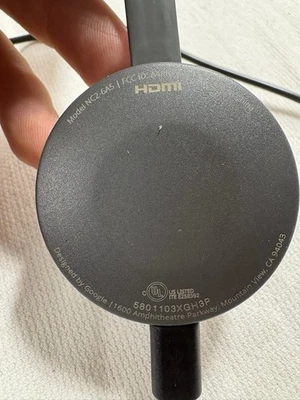 Google Chromecast NC2-6A5 HDMI Media Streamer Black, 2nd Gen 1080p - Image 1 of 4