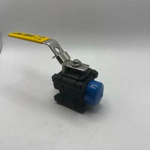 Warren Industrial Ball Valve 1/2 Inch Black 356FRG WCB Carbon Steel 2000 WOG - Picture 1 of 7