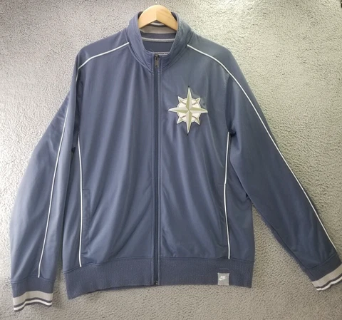 Seattle Mariners Nike Full Zip Jacket Adult Size Extra Large Track Sweater Cover