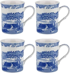 Blue Italian Large Mugs, 340Ml, 12-Ounces, Cup for Coffee, Tea, and Other Bevera - Picture 1 of 4