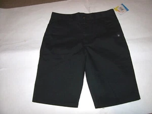 NEW Volcom Youth boys solid VMONTY black chino khaki shorts pick sz 12 - Picture 1 of 1