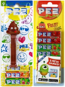 PEZ Spender Poop Moji Sweet Dispenser + Pack of 8x Candies Pick Flavour - Picture 1 of 6