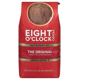 Eight O'Clock The Original Medium-Dark Roast Ground Coffee, 40 oz. FREE shipping - Picture 1 of 2