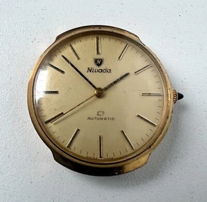 Reloj Automático Hombre Nivada Cal 5102 Vintage Esfera Beige 17 Joyas 52005 - Imagen 1 de 7