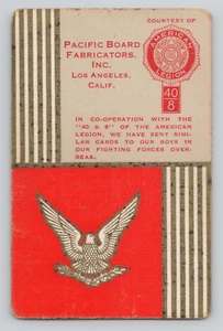 Swap Card US American Legion 40 & 8 Two of Diamonds Pacific Board Fabricators - Picture 1 of 2